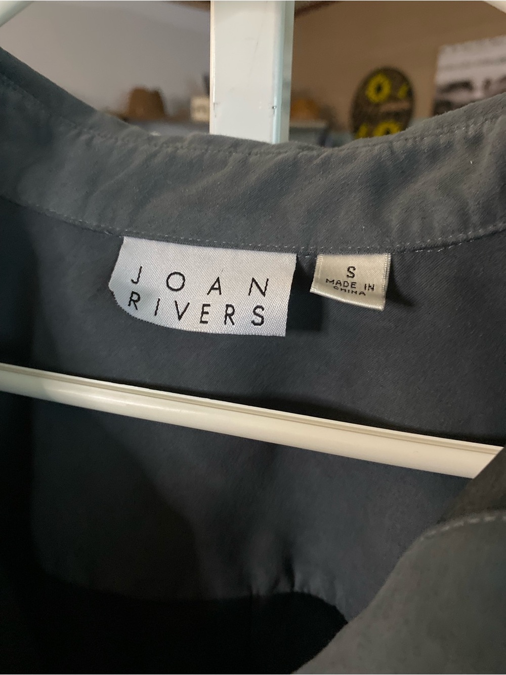 Joan Rivers Slate Gray Relaxed Button-Down Shacket - Picture 2 of 3